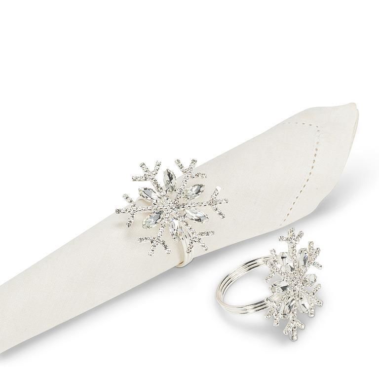 Jeweled Snowflake Napkin Ring