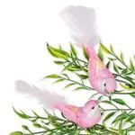 Pink w/Yellow Bird Clip-2Asst-5"L