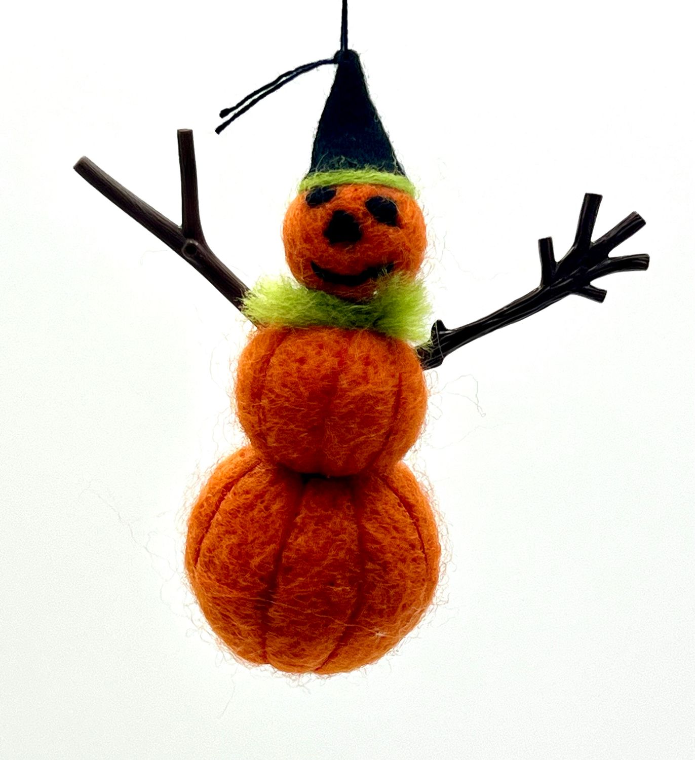 Pumpkin w/ Twig Arms Orn.