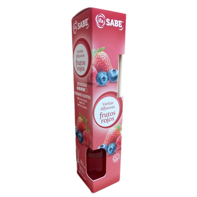 Ambientador varitas difusoras - Frutos rojos - ifa SABE - 40 ml.