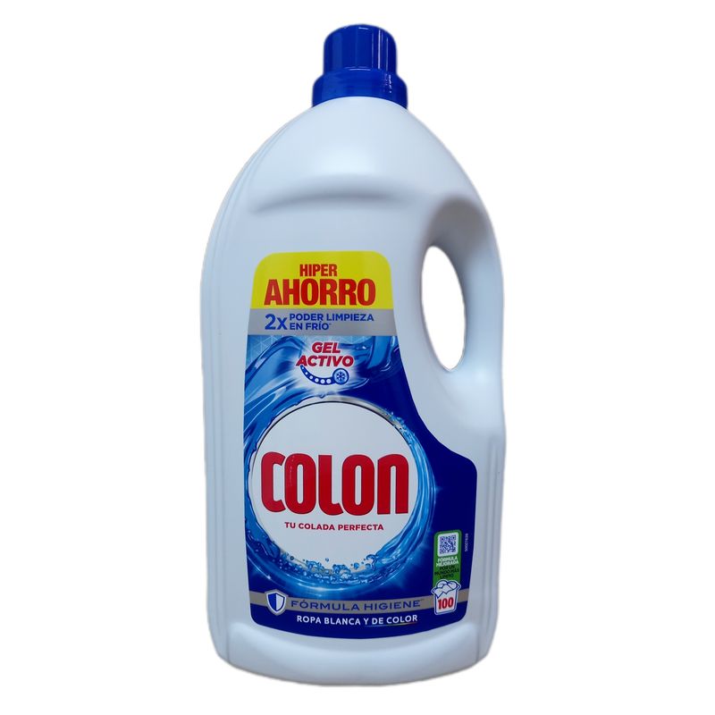 Detergente Colon Gel Activo Fórmula Higiene - 100 lavados.