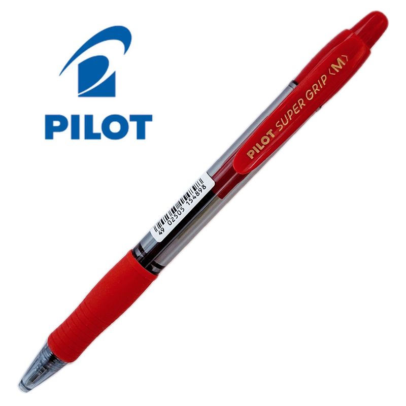Bolígrafo Pilot Super Grip M - 0,4mm
