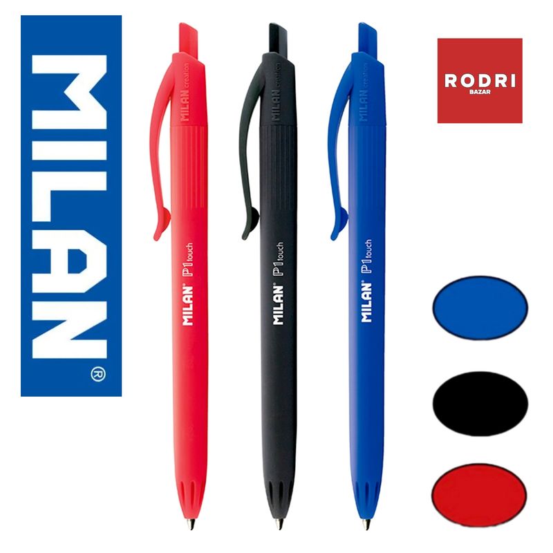 Bolígrafo Milan P1 Retractil Touch - 1mm