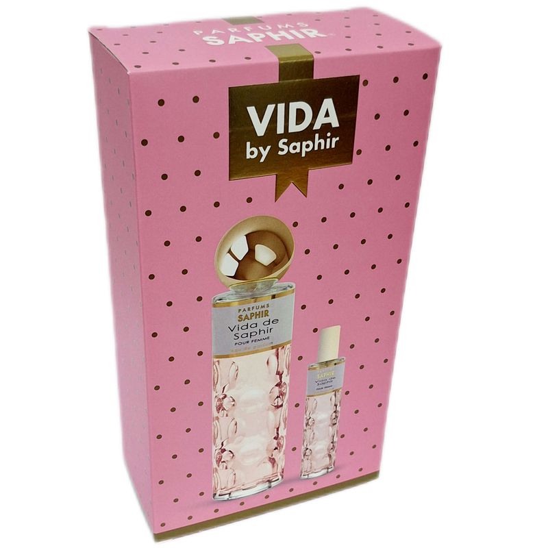 Parfums Saphir - Vida  by Saphir- Pour Femme - 200ml. + 30ml.