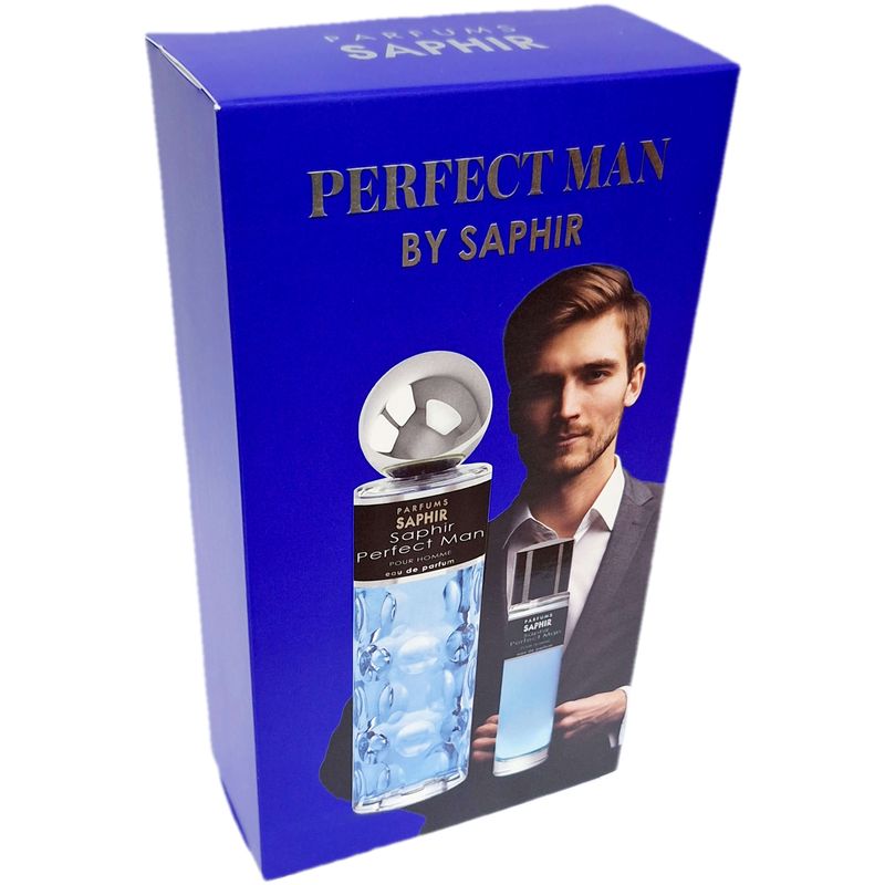 Parfums Saphir - Perfect Man - Pour Homme - 200ml. + 30ml.