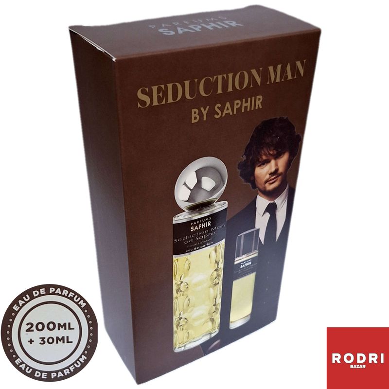 Parfums Saphir - Seduction Man - Pour Homme - 200ml. + 30ml.