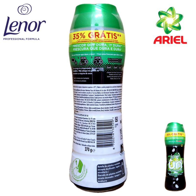 Perlas de Perfume Lenor UNSTOPPABLES perfume Ariel