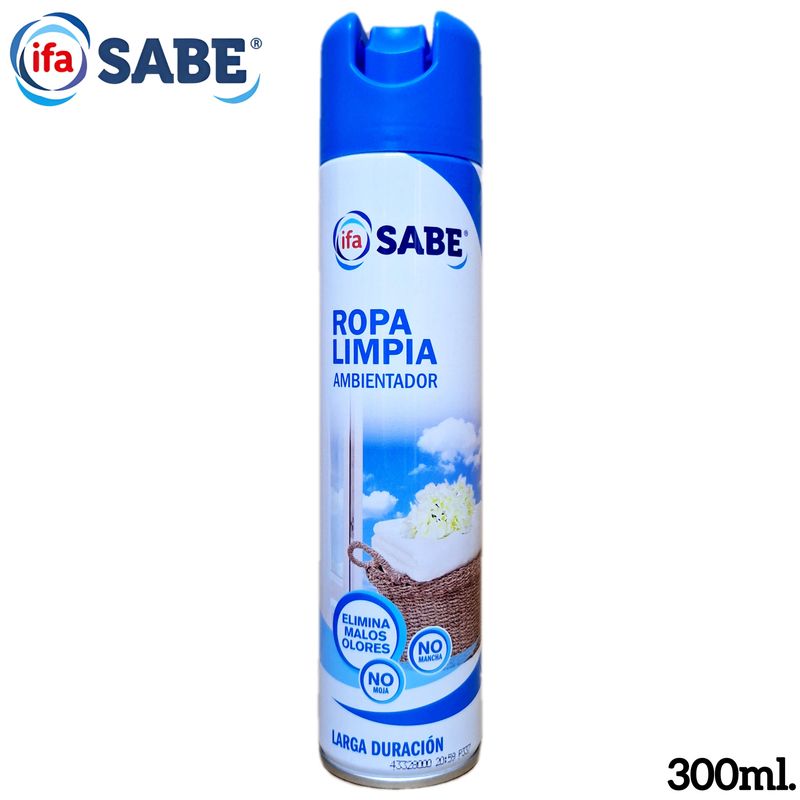 Ambientador Ropa Limpia ifa SABE - Larga Duración - 300ml.
