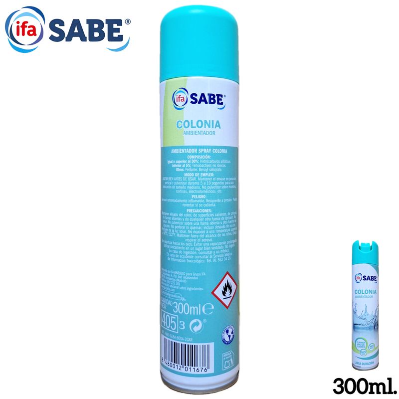 Ambientador Colonia  ifa SABE - Larga Duración - 300ml.