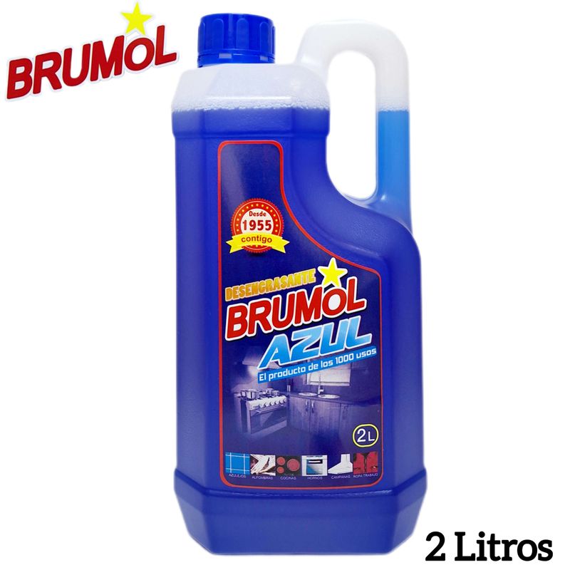 Brumol Azul Desengrasante 2 Litros - El Producto de los 1000 usos
