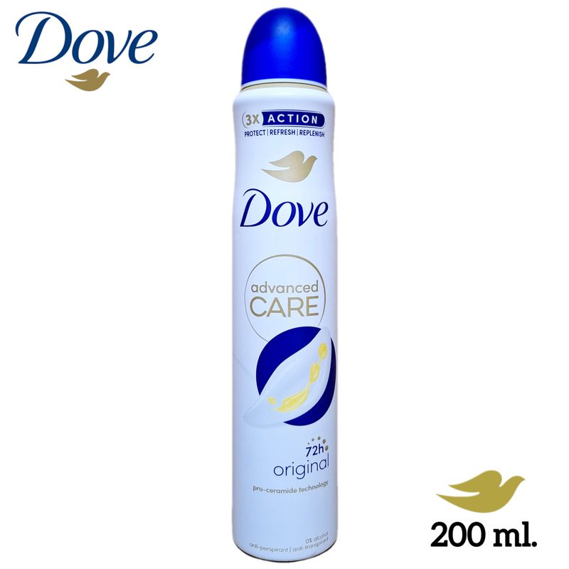 Dove Desodorante Spray Original - 200 ml. Advanced Care - 72 Horas