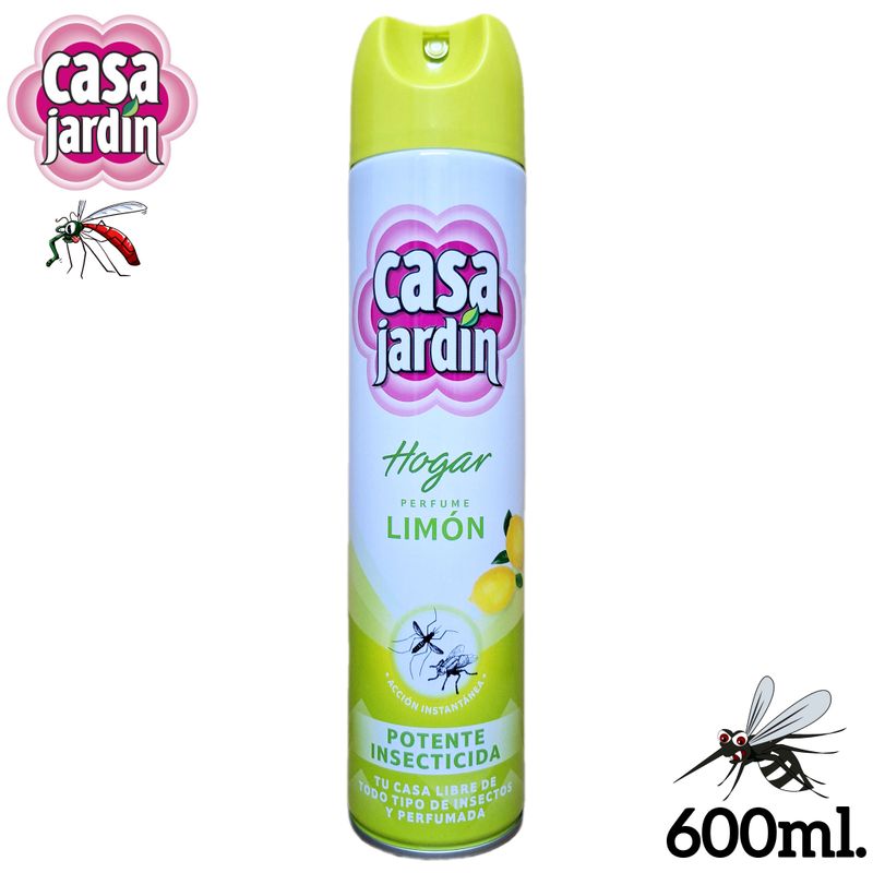 Casa Jardín Hogar Perfume Limón - Potente Insecticida - 600ml.