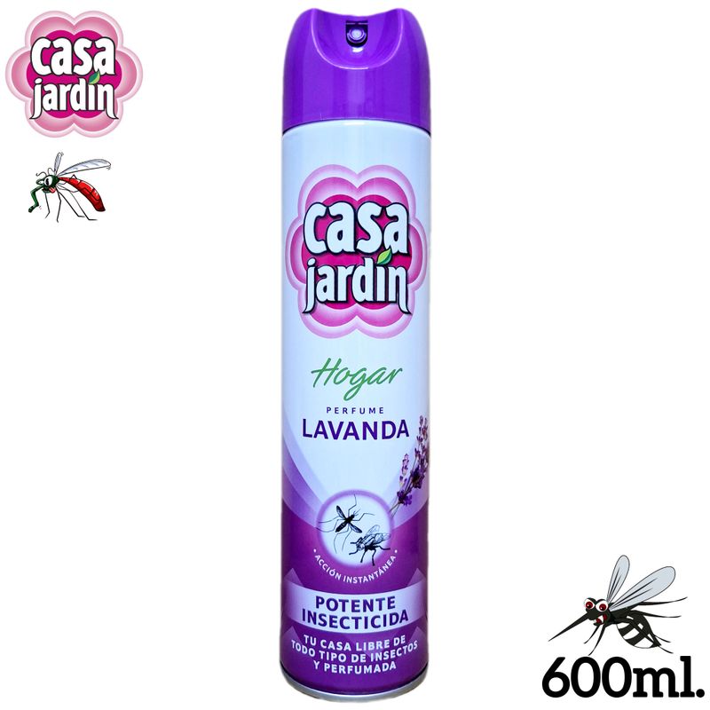 Casa Jardín Hogar Perfume Lavanda - Potente Insecticida - 600ml.