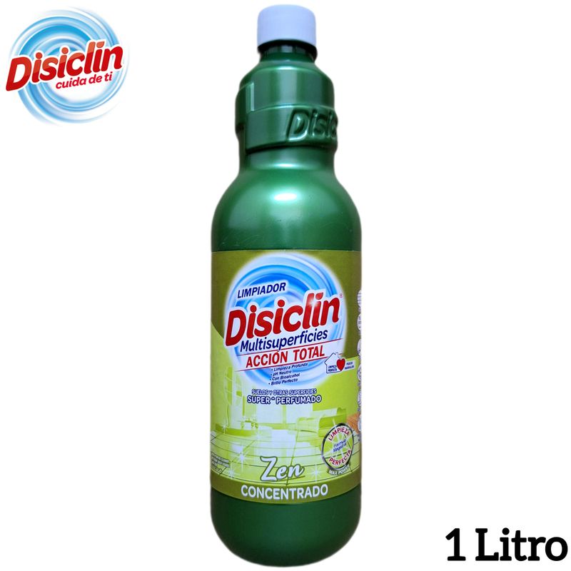 Limpiador Disiclin Multisuperficies - Acción Total - Zen - Concetrado 1 Litro.