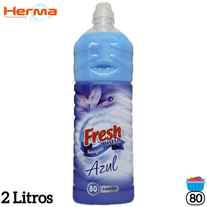 Suavizante Textil Azul Fresh Wash - 80 Lavados - 2 Litros