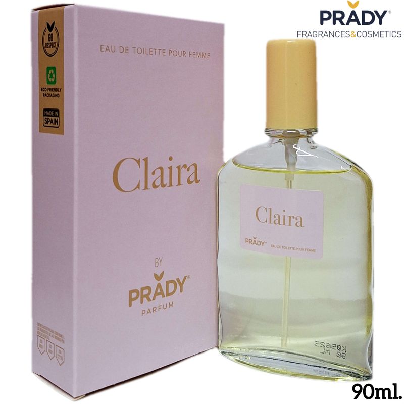 Prady - Eau de toilette para mujer 90 ml - Claira - inspirado en el perfume árabe Eclaire de Lattafa.