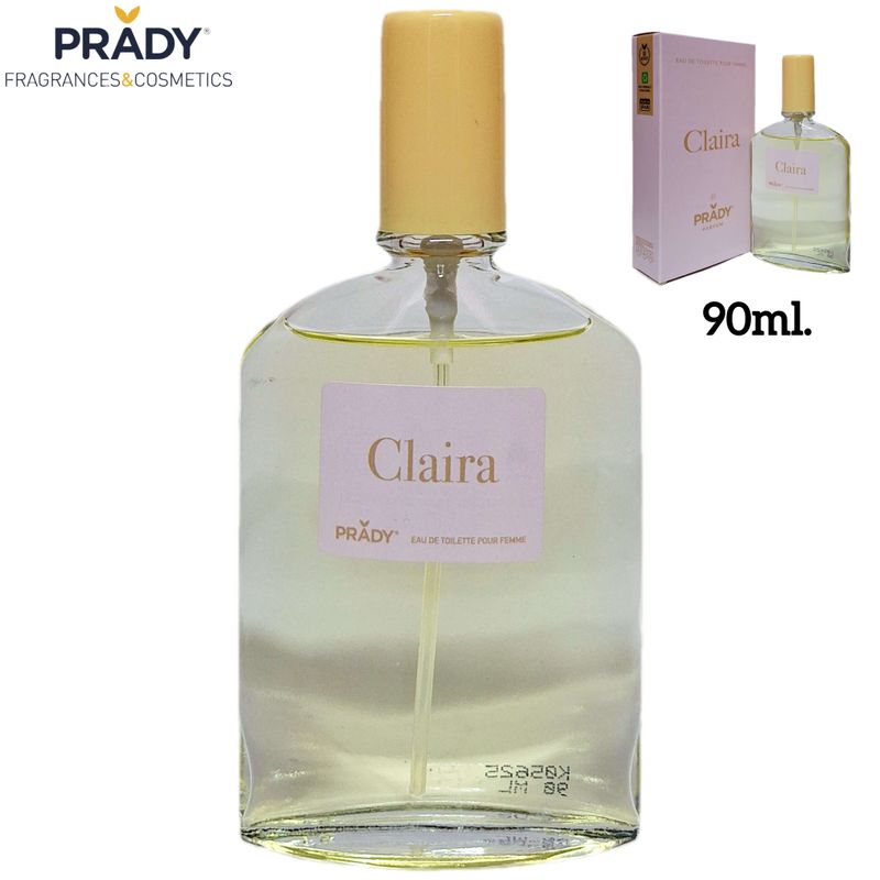 Prady - Eau de toilette para mujer 90 ml - Claira - inspirado en el perfume árabe Eclaire de Lattafa.