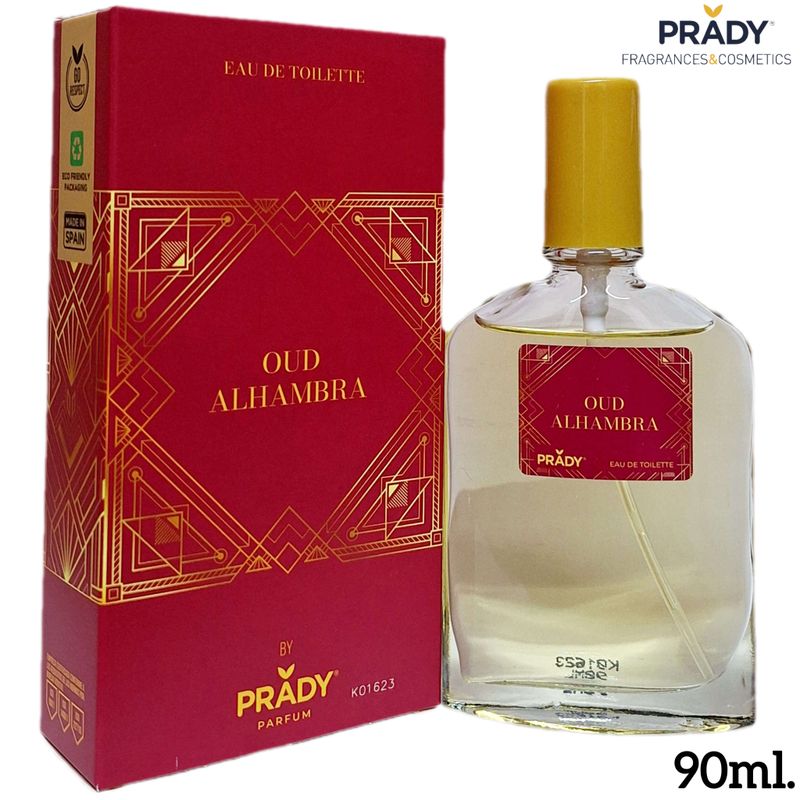 Prady - Eau de toilette para Hombre y Mujer 90 ml - Oud Alhambra - inspirado en el perfume árabe Bade'e Al Oud Sublime de Lattafa .