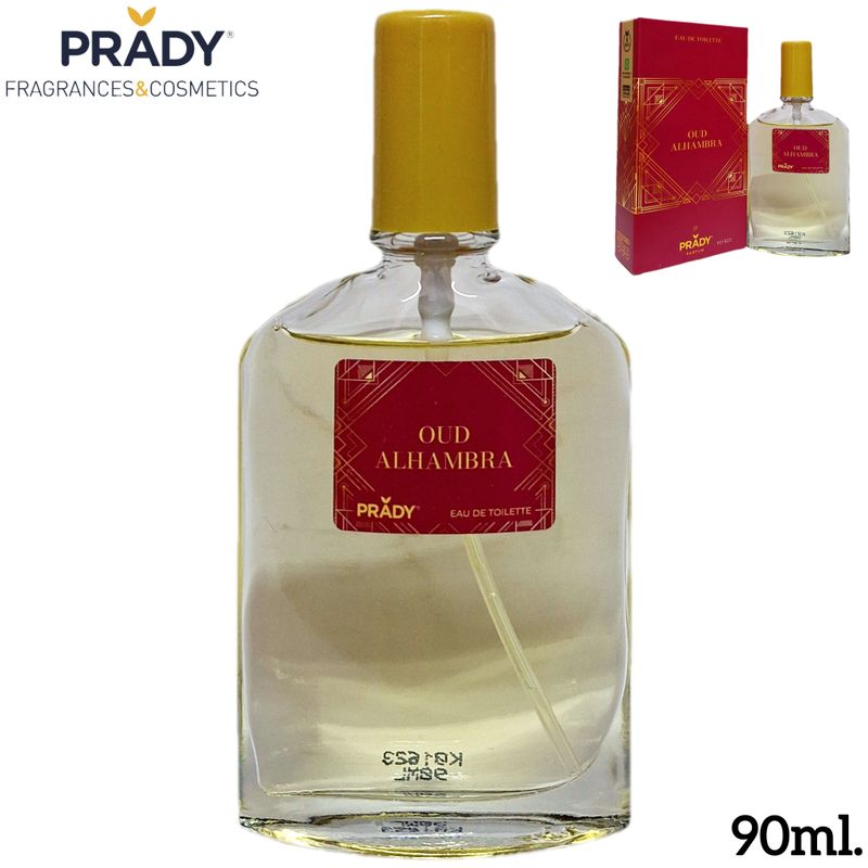 Prady - Eau de toilette para Hombre y Mujer 90 ml - Oud Alhambra - inspirado en el perfume árabe Bade'e Al Oud Sublime de Lattafa .