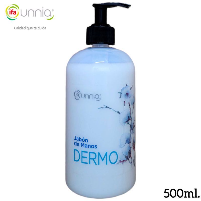 Jabón de Manos Dermo pH neutro Dosificador ifa unnia 500ml.