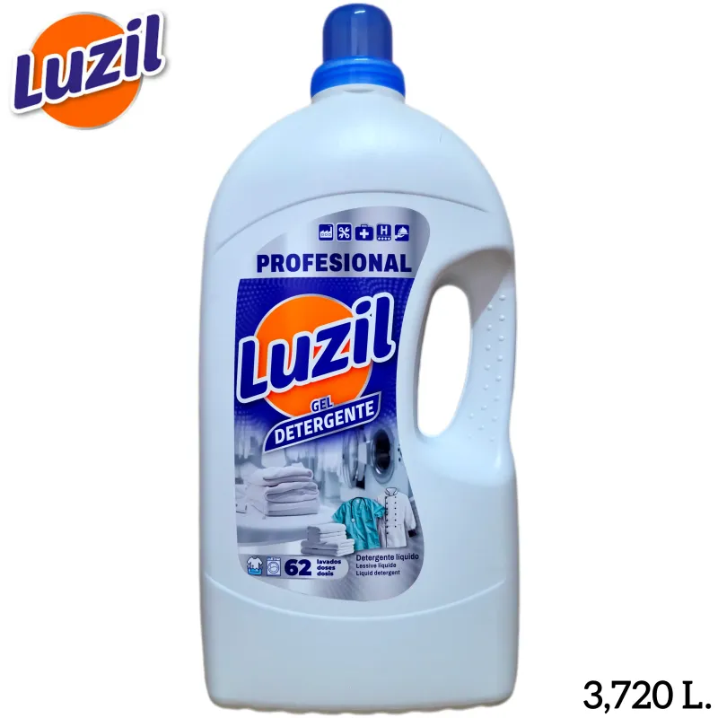 Detergente Líquido en Gel Luzil Gel Profesional - 62 lavados - 3,720 Litros