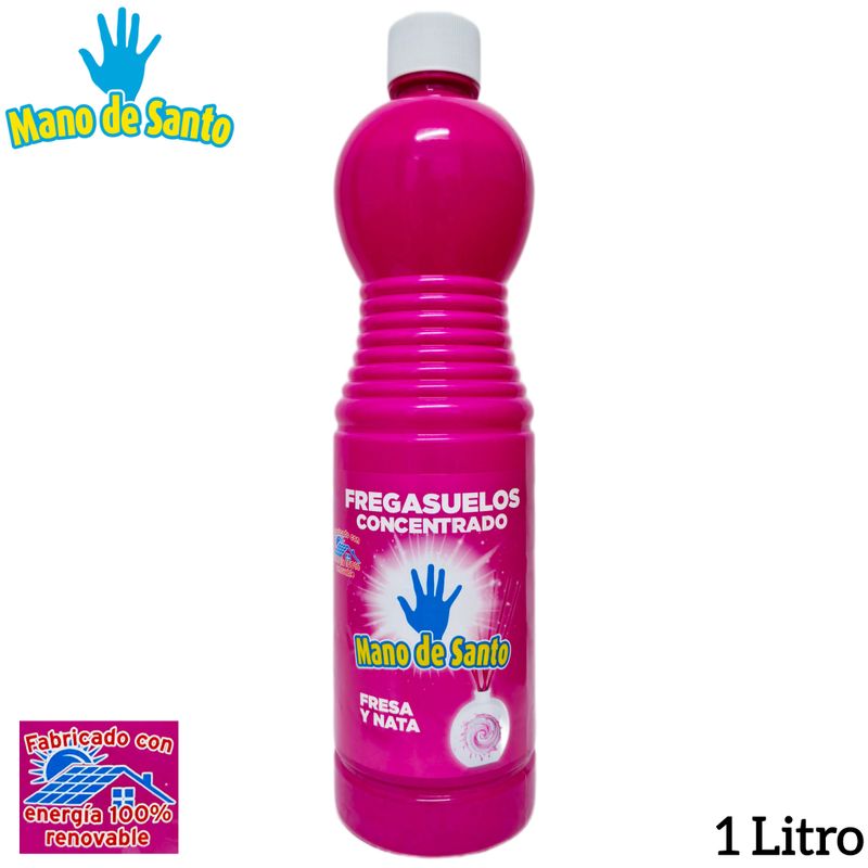Fregasuelos Concentrado Mano de Santo - Fresa y Nata - 1 Litro