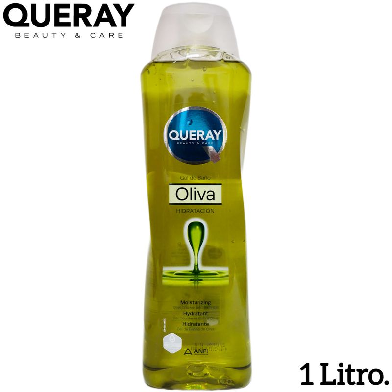 Gel de Baño de Oliva -Queray Beauty & Care - Hidratación - 1 Litro.