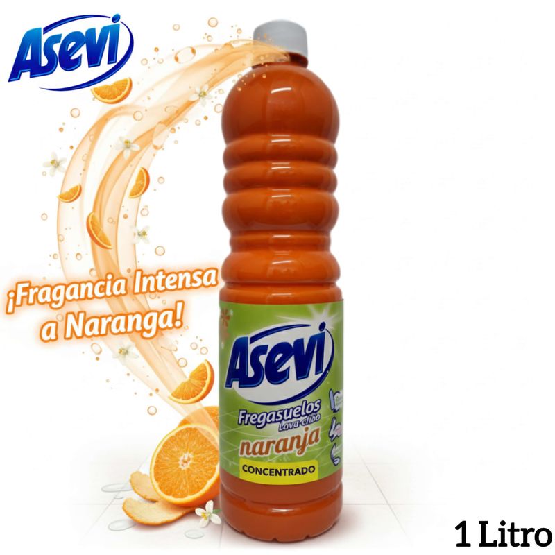Lote 3 Asevi Fregasuelos Concentrado (Mio, Cian y Naranja) 1 Litro