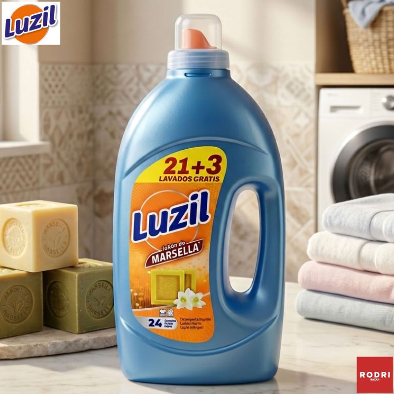 Detergente Luzil Jabón de Marsella - 24 lavados - 1,8 litros