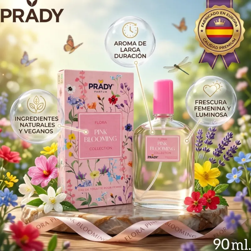 Pink Blooming - Collection Flora - Prady Perfumes - Eau de Toilette Pour Femme - 90ml
