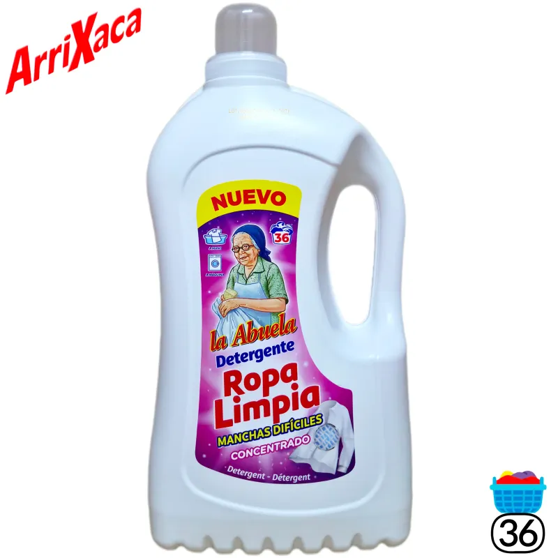 Detergente Concentrado la Abuela Ropa Limpia | Manchas Difíciles - a Mano y a Máquina | Arrixaca 36 Lavados