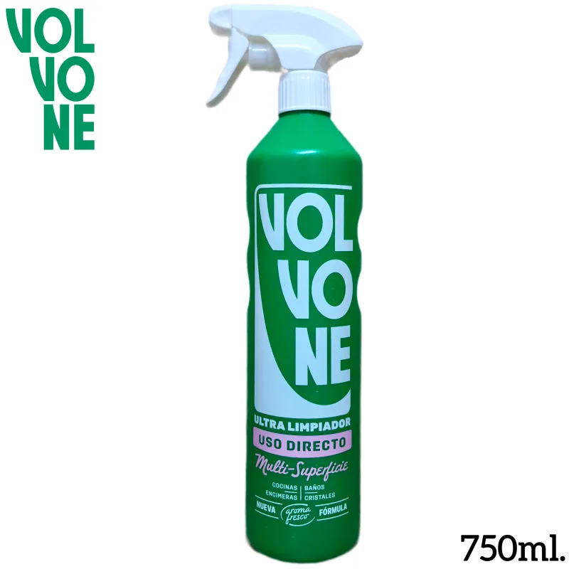 Volvone Verde Uso Directo Multi-Superficies | Aroma Fresco | Limpiador Pistola 750ml