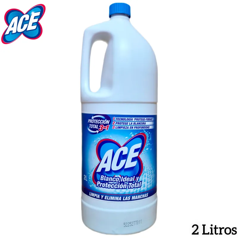 Lejía ACE Blanco Ideal y Protección Total 2 Litros | Ropa Blanca y Hogar