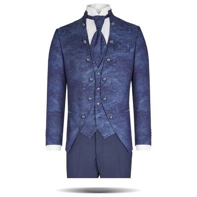 TZIACCO Royal Anzug blau "The Dark Floral" Click & Collect