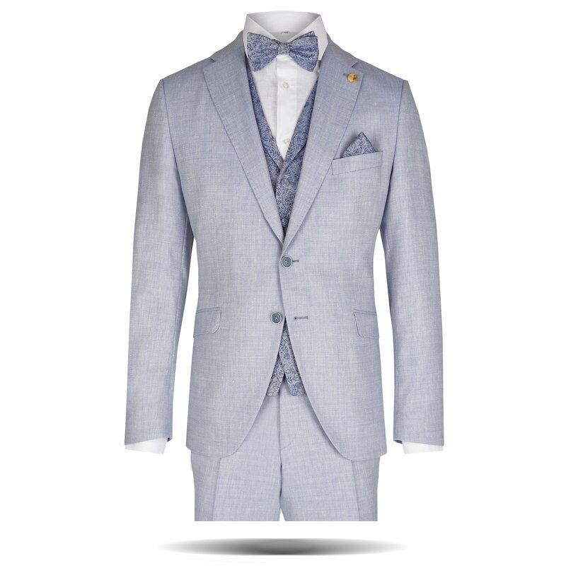 Green Wedding Anzug himmelblau