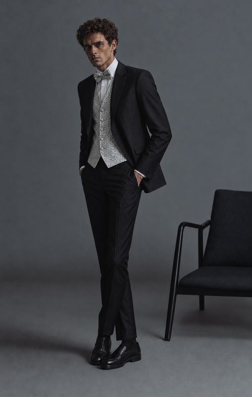 WILVORST atelier Torino Hochzeitsanzug 2027 WILVORST atelier Torino Hochzeitsanzug 2027 "Look 59" Schwarz
