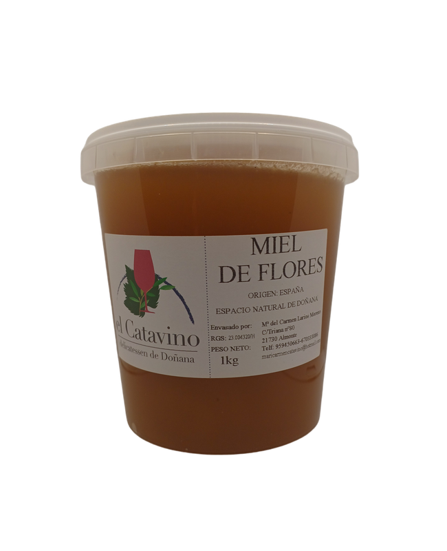 MIEL DE FLORES 1KG PLÁSTICO. ENTORNO NATURAL DE DOÑANA