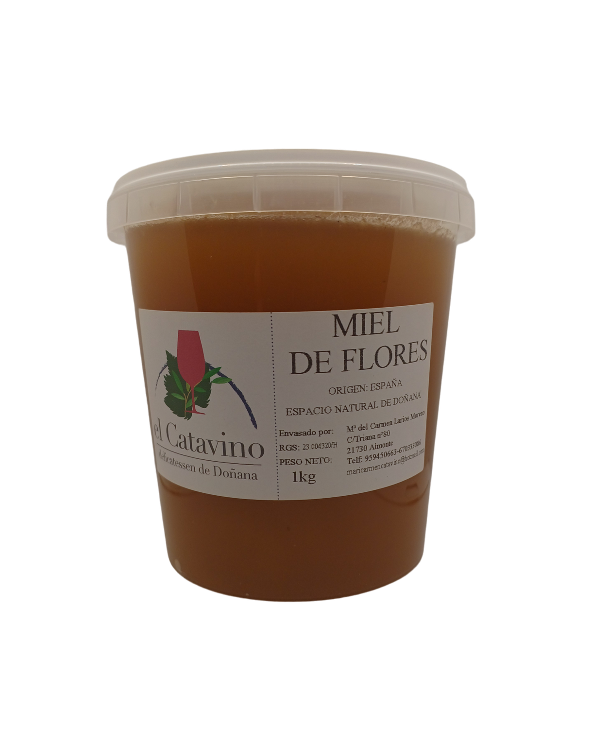 MIEL DE FLORES 1KG PLÁSTICO. ENTORNO NATURAL DE DOÑANA