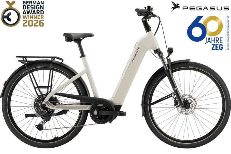 Pegasus Solero EVO 10 - 600Wh - kieselgrey -