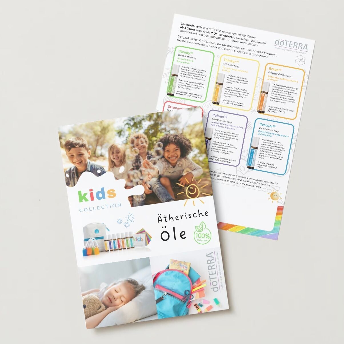 Flyer Kids Collection doTERRA Öle - 20 Stück / ätherische Öle - DINA5 Format gedruckt