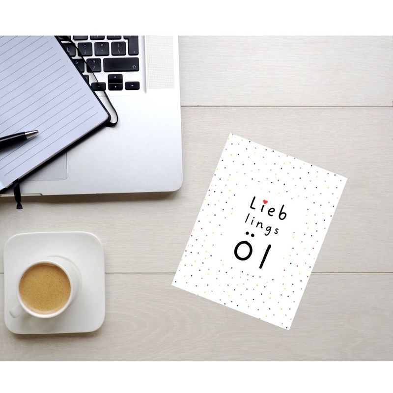 Postkarte A6 „Lieblingsöl“