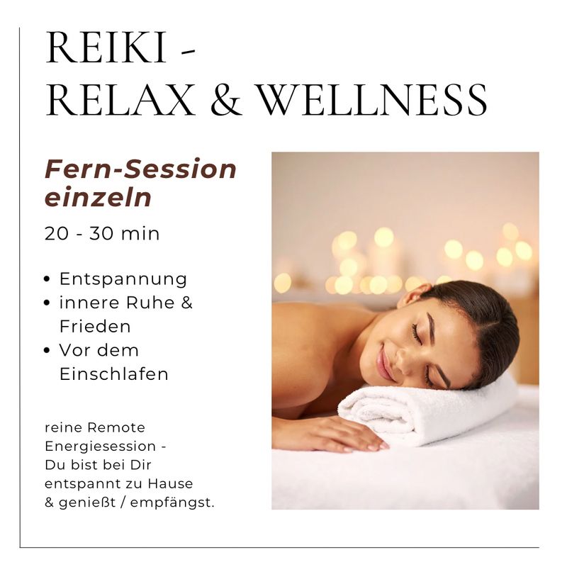REIKI - RELAX & WELLNESS - reine Remote / Fern Session