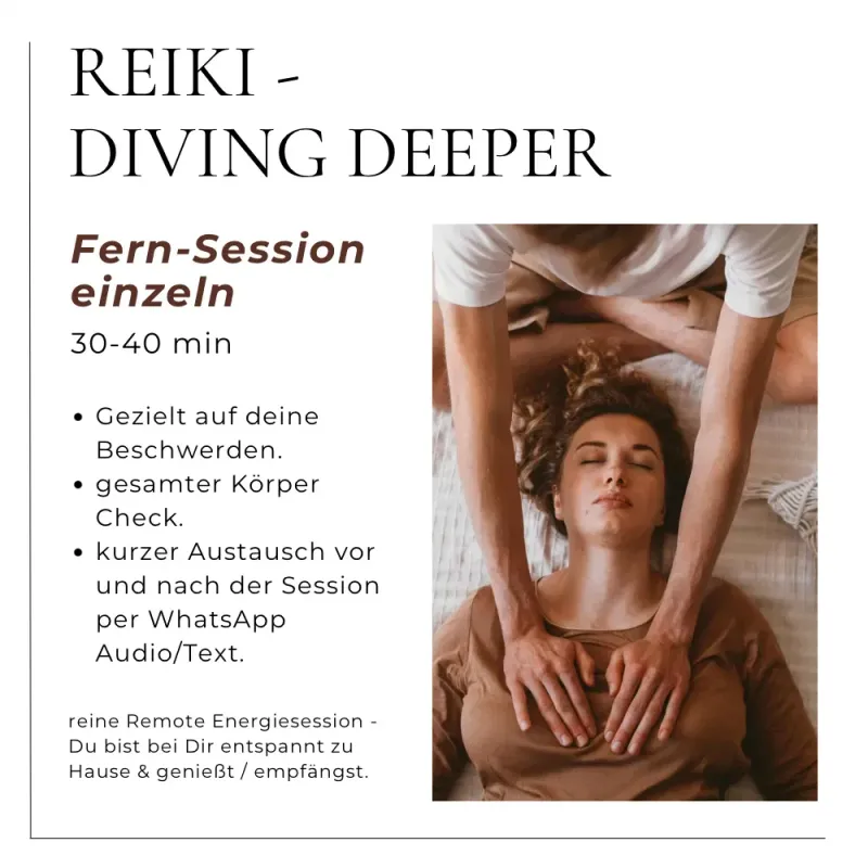 REIKI - DIVING DEEPER - reine Remote / Fern Session