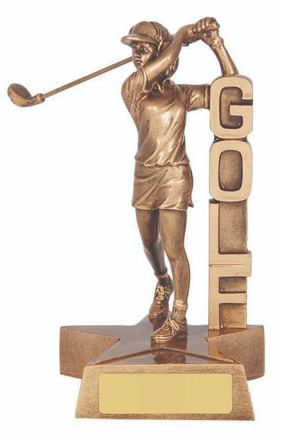 Golf Figurine Trophy - Female LIMITED STOCK AVAILABLE
