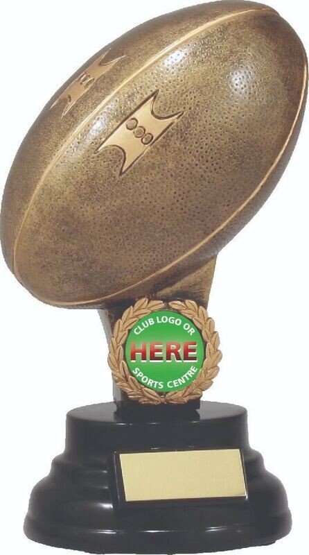 Rugby Pedestal Ball Trophy - 2 sizes
