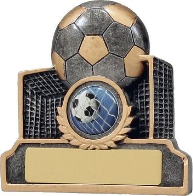 Soccer Mini Ball and Net Trophy