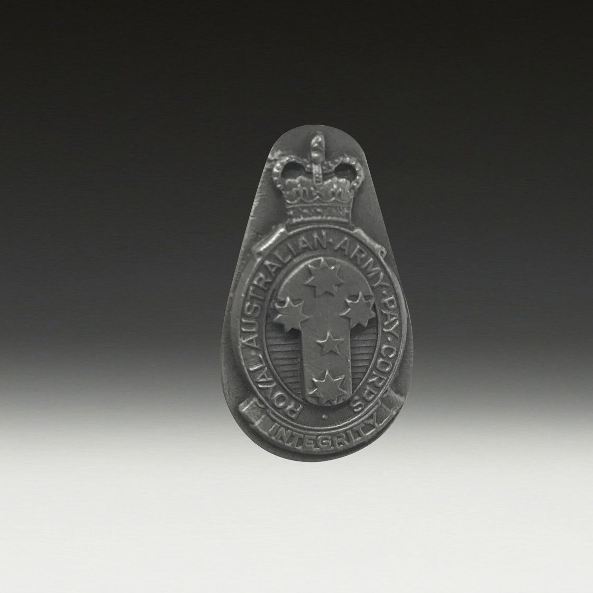 Army Pay Corps Spin Cast 22x39mm