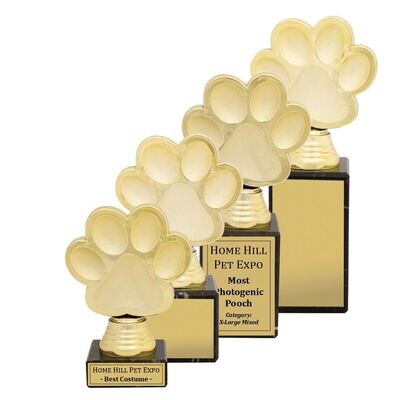 3D Pet / Dog Paw Trophies