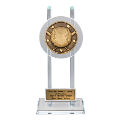 Baseball Spartan Glass Award