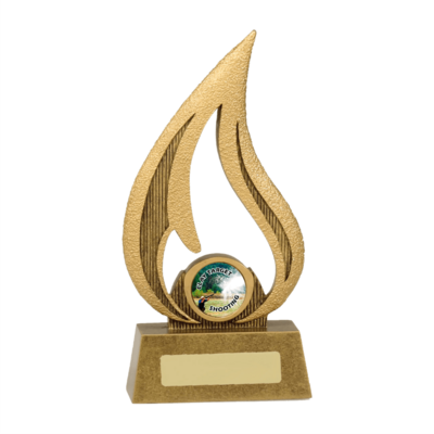 Clay Shooting Gold Flame